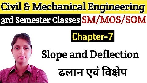 Structural Mechanics | Ch.7(Slope and Deflection) | 3rd Sem. Civil & Mechanical Engg.
