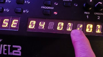 Chauvet DJ Foot-C2  Light controller. Setting up a chase scene.