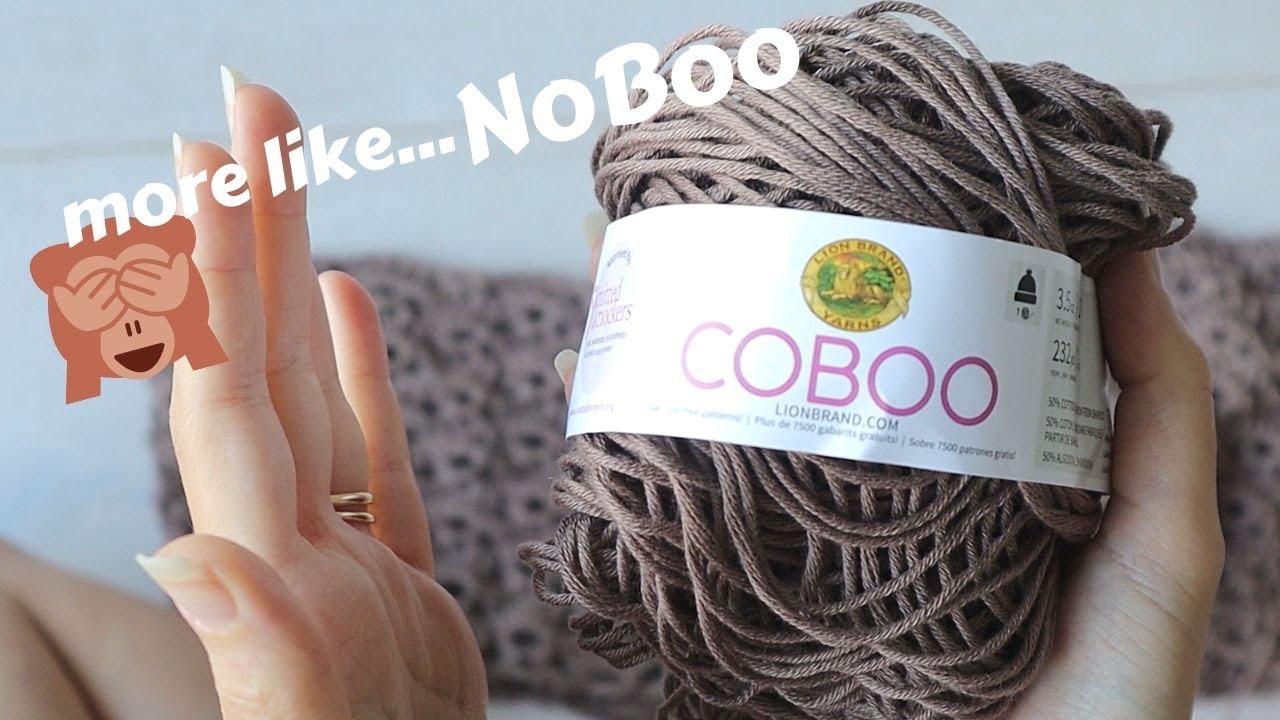 Crocheters, Avoid This Yarn!🙄 Coboo from Lion Brand \\ Yarn Review 