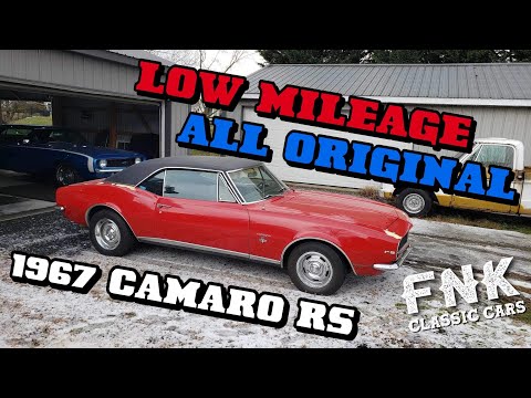 All Original Low Mileage 67 Chevy Camaro RS – Rescued From Sitting Outside Untouched Over 20 Years!
