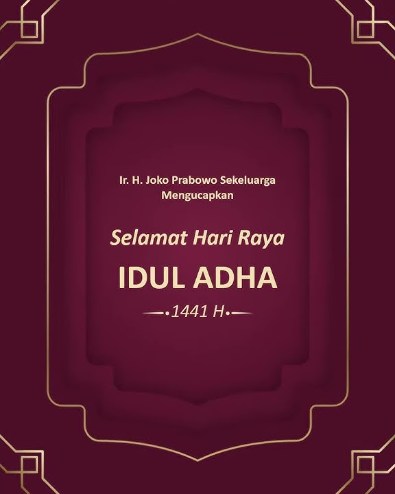 Banner Animasi Ucapan Idul Adha Kode: BannerAdha01 | Jasa Pembuatan Banner Animasi Segala Ucapan