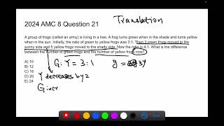 2024 AMC 8 problem 21 solution