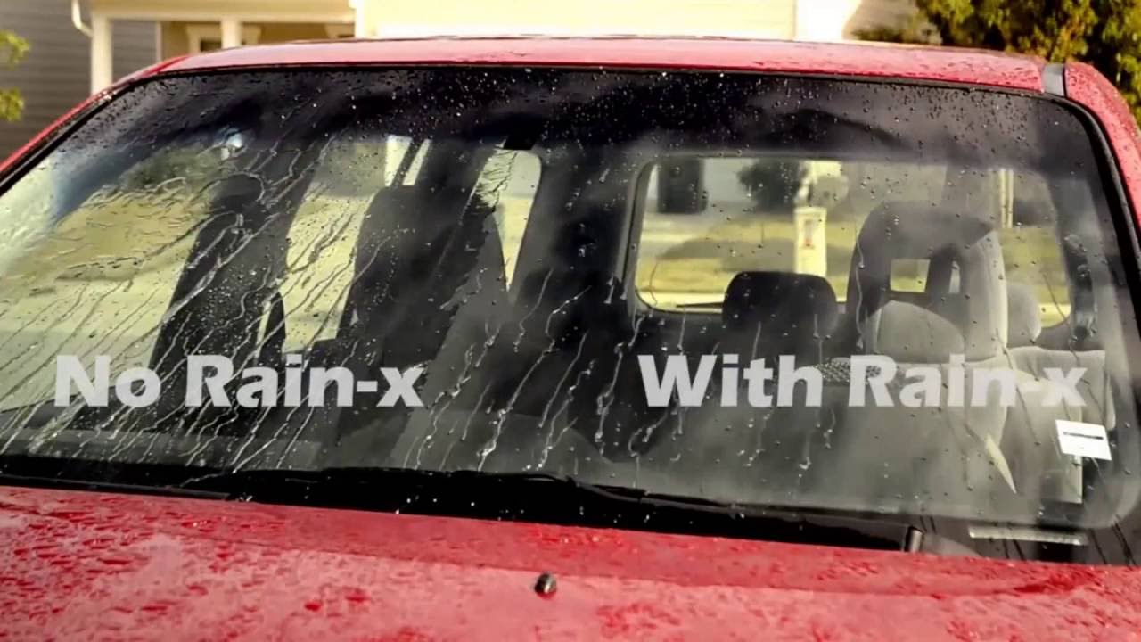 ទឹកបាញ់កញ្ចក់រថយន្ត Rain X Plastic Water Repellent 12oz YouTube