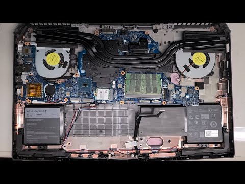 Alienware 17 R3 Complete Disassembly RAM SSD Hard Drive Upgrade Repair Battery Replacement Pt 2 of 2