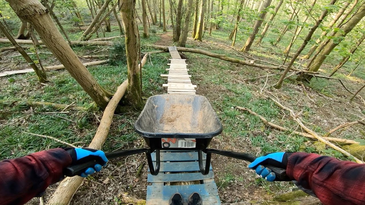 DOWNHILL WHEELBARROWING - CHEAPER THAN A MOUNTAIN BIKE - YouTube