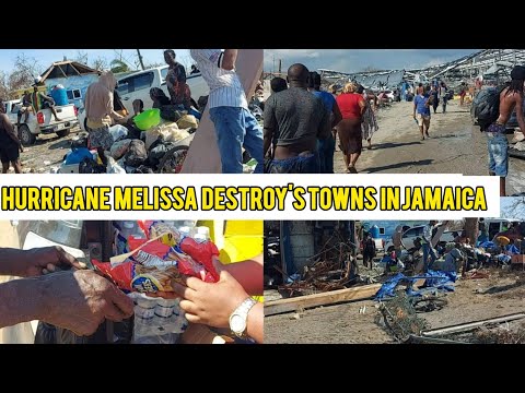 HURRICANE MELISSA TOTALLY DESTROYS THE TOWN OF BLACK RIVER IN JAMAICA |HOMES FLOODED , ROOFS GONE!