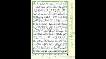 الصفحة ٣١١ من القرآن الكريم...القارئ د.بريك سعد بريك