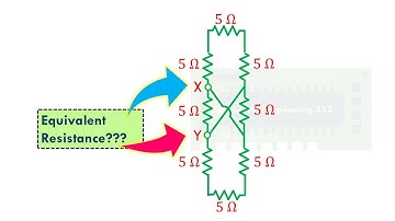 Series Parallel Circuit 19 - I Shaped Letter Equivalent Resistance Problem with Solution