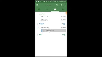 Al Quran (Tafsir & by Word) Tutorials #4 | Delete Bookmarks