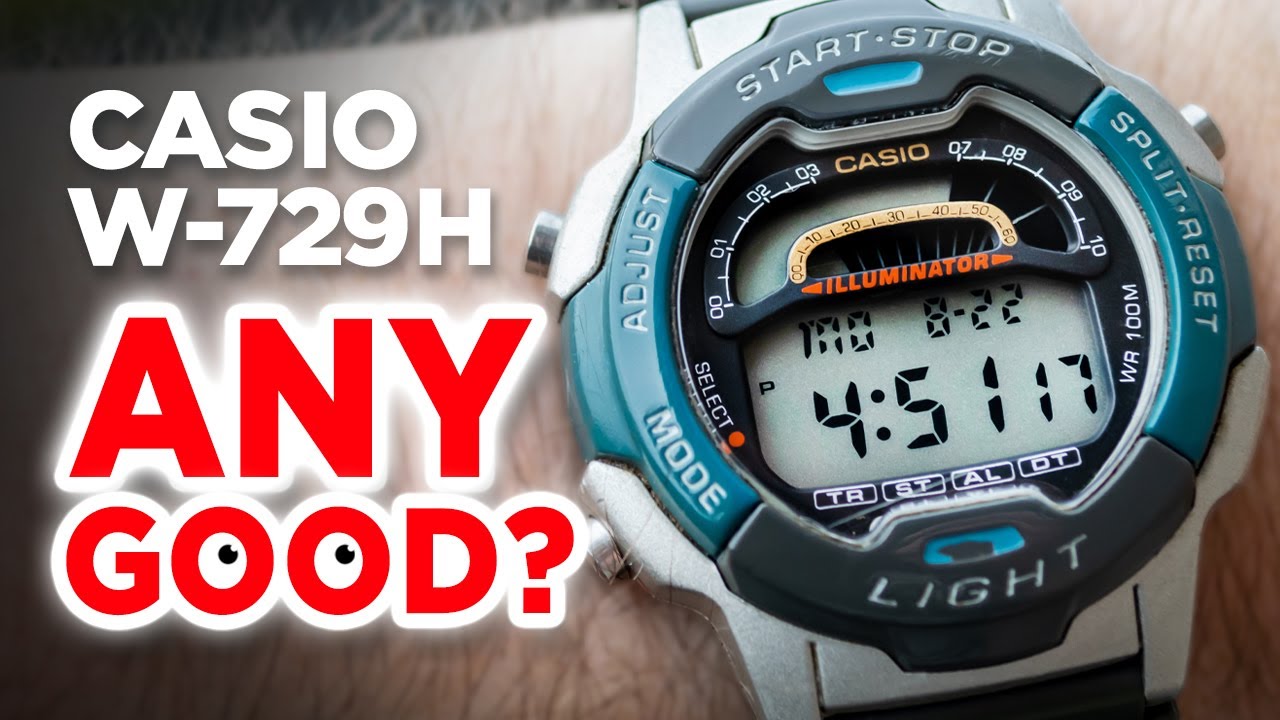 CASIO W-729H (Module 1822) Digital Watch Review - Is this unique sports  watch from Casio any good? 