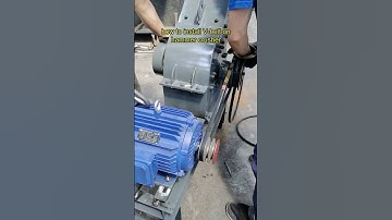 how to install V belt on #hammercrusher #rockcrusher #stonecrusher #crushing #constructionwaste