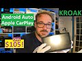 Kroak $105 7 Inch Apple CarPlay & Android Auto Car Radio Head Unit with Reverse Cam - Banggood
