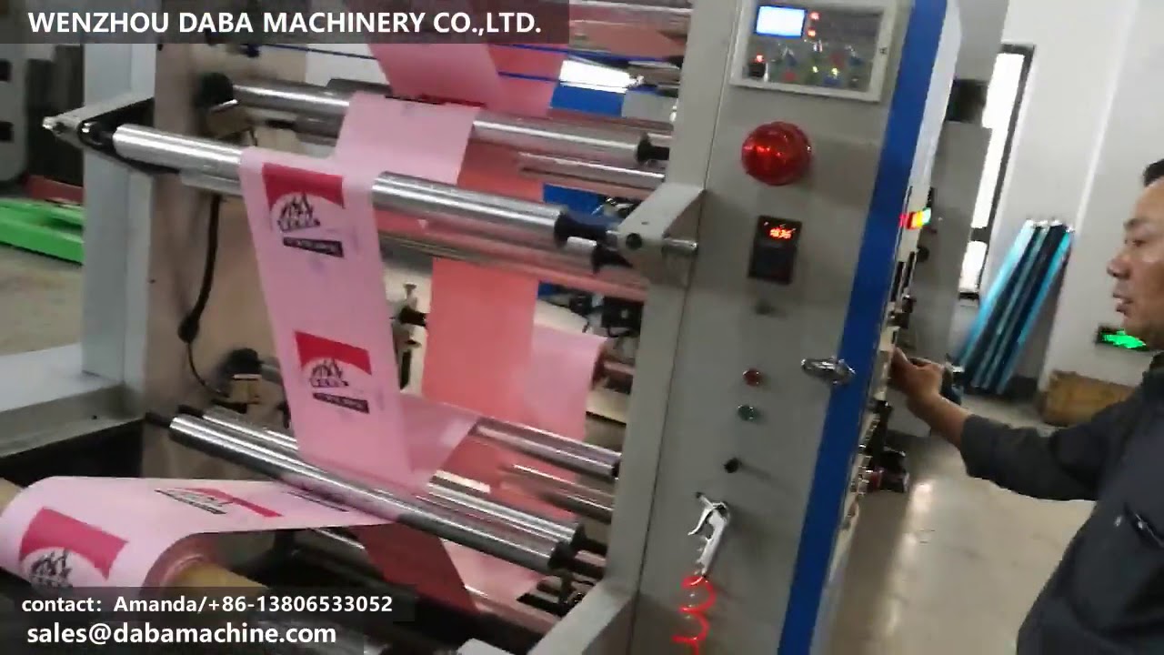 stack style flexo printing machine for non woven fabric material and ...