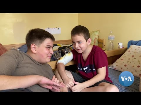 Ukrainian Boys Wounded in Russian Missile Strike Struggle to Recover.