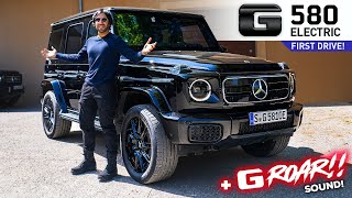 Electric G 580 First Drive! The Roaring, Spinning & Drifting G Wagon!