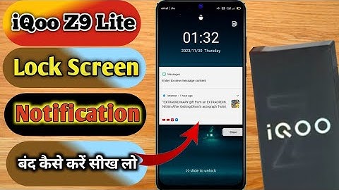 iqoo z9 lite lock screen notification setting, iqoo z9 lite lock screen notification off, iqoo