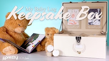 My Baby Log Keepsake Box - For Treasured Memories