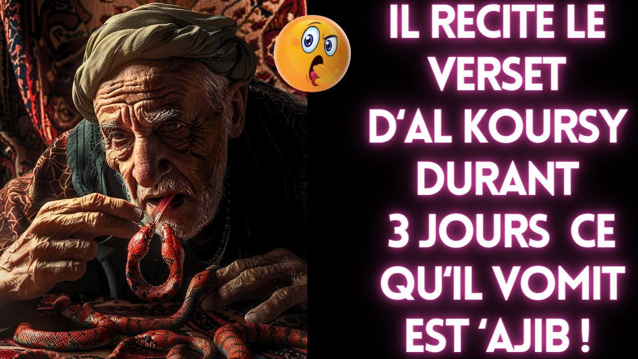 VIEUX ET FATIGUE, IL DECIDE DE RECITER LE VERSET D'AL KOURSY DURANT 3 JOURS, LA SUITE EST 'AJIB...