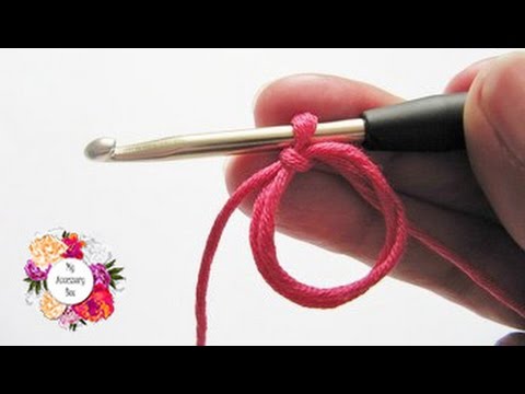 طريقة عمل الحلقة السحرية بالكروشيه | الدائرة السحرية How to crochet the magic ring