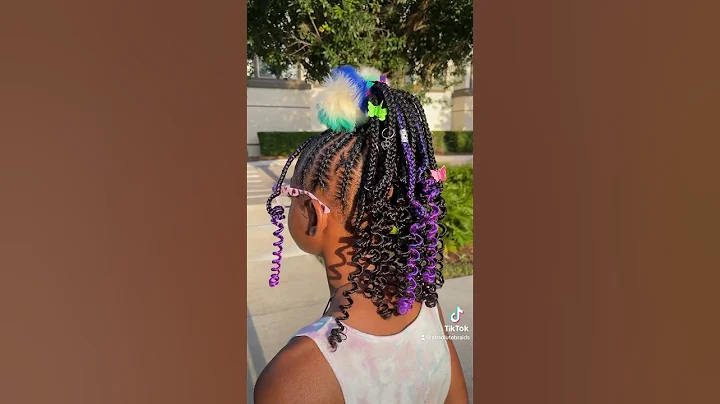 Fun braided ponytail for kids @ absolutebraids