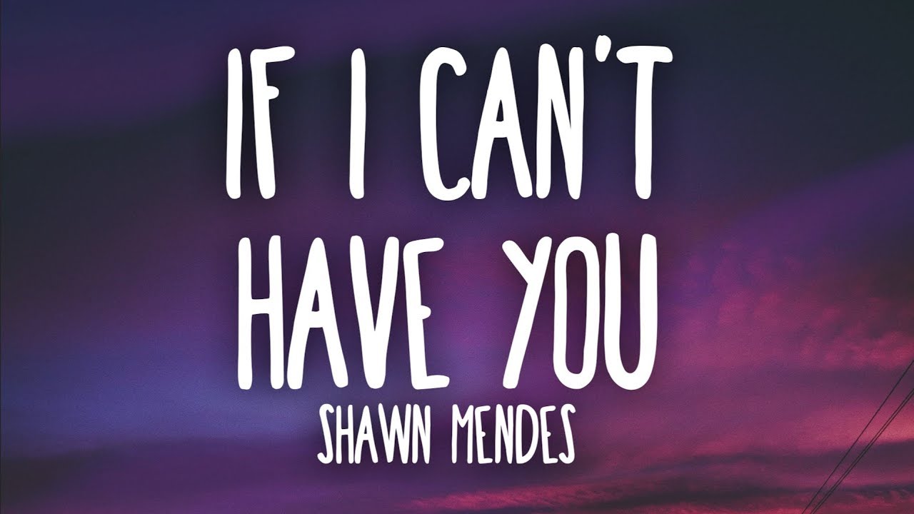 Shawn Mendes If I Cant Have You