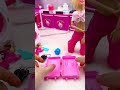 Satisfying With Unboxing Barbie Travel Suitcase Toys, ASMR Video #shorts