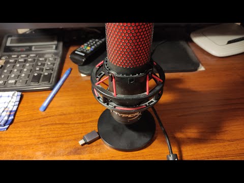 Тест звука микрофон HyperX QuadCast HX-MICQC-BK обзор