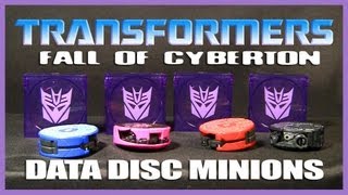 Transformers Fall of Cybertron RUMBLE RAVAGE FRENZY RATBAT Data Disc Minions Soundwave Soundblaster