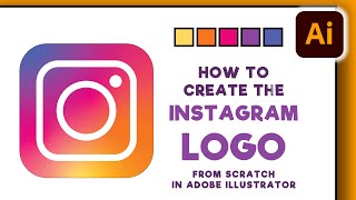 How to Create the Instagram Logo in Adobe Illustrator | #cadillacartoonz