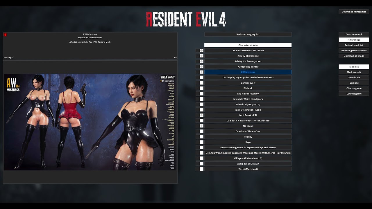 Ada Mod! If you like Ashley Mod, come to  