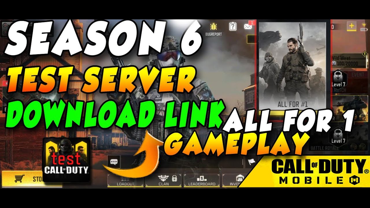 How To Download Test Server Update and All for one In COD mobile ...