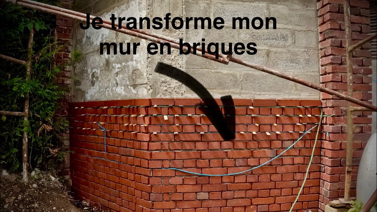 Comment poser des briquette sur du parpaing