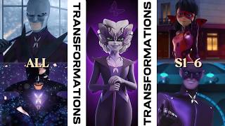 Miraculous All Butterfly Transformations 🦋 | Chrysalis, Monarch, Ladyfly, Hawk Moth