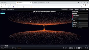 Three.js coding collision between Andromeda and milky way, lopezR