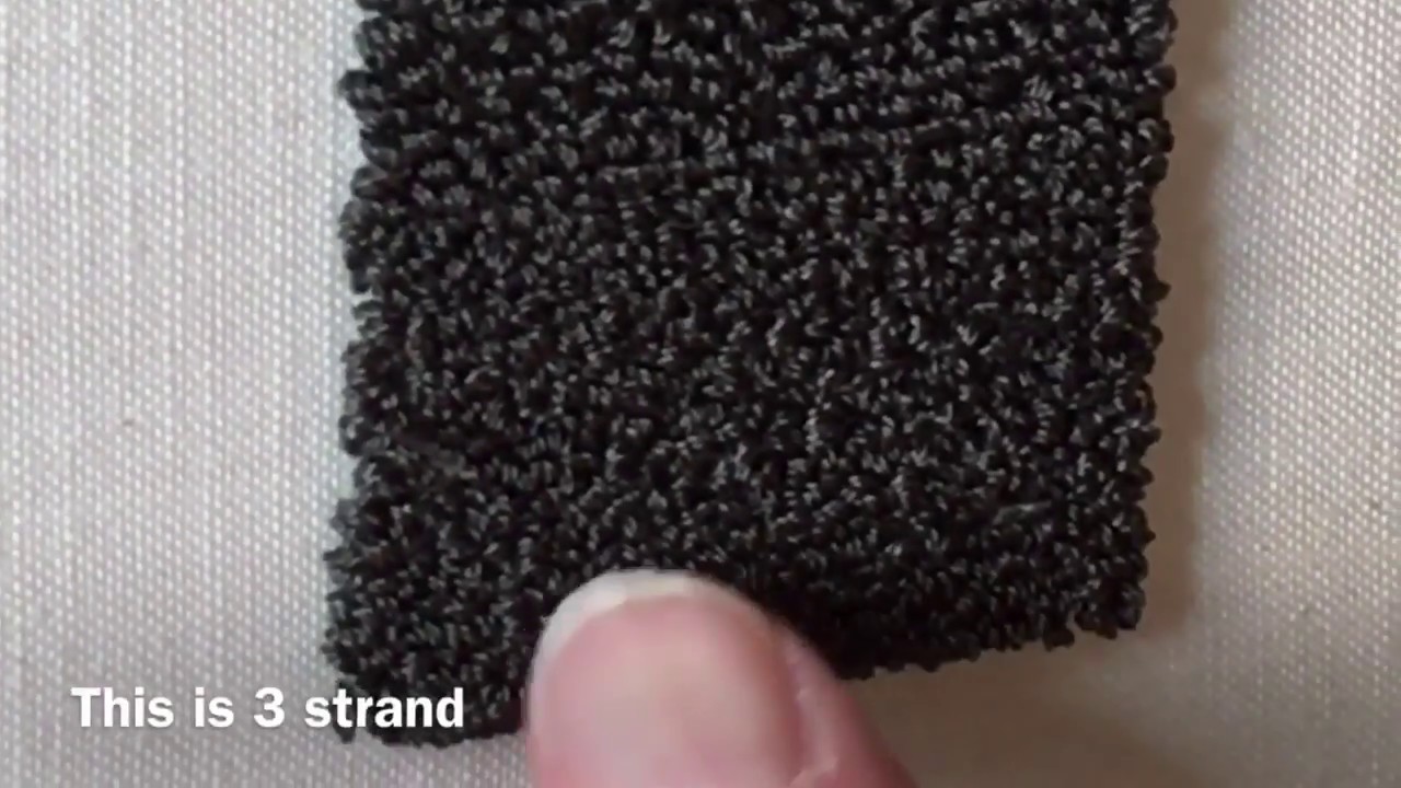 Lesson 4  Punch Needle - Just starting - closeup - using a CTR - 3 strand