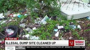 Illegal dump site cleaned up