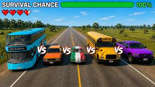 Will cars survive at high speed? 🚗 | BeamNG.Drive screenshot 1