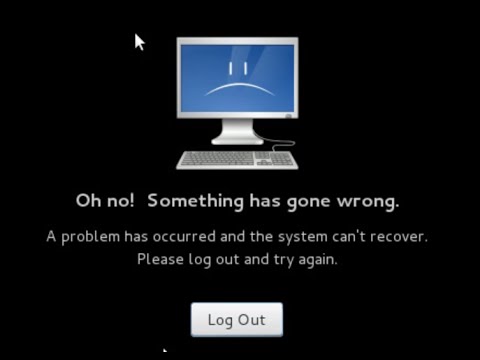 Debian 7 ''Oh no! Something has gone wrong'' screen
