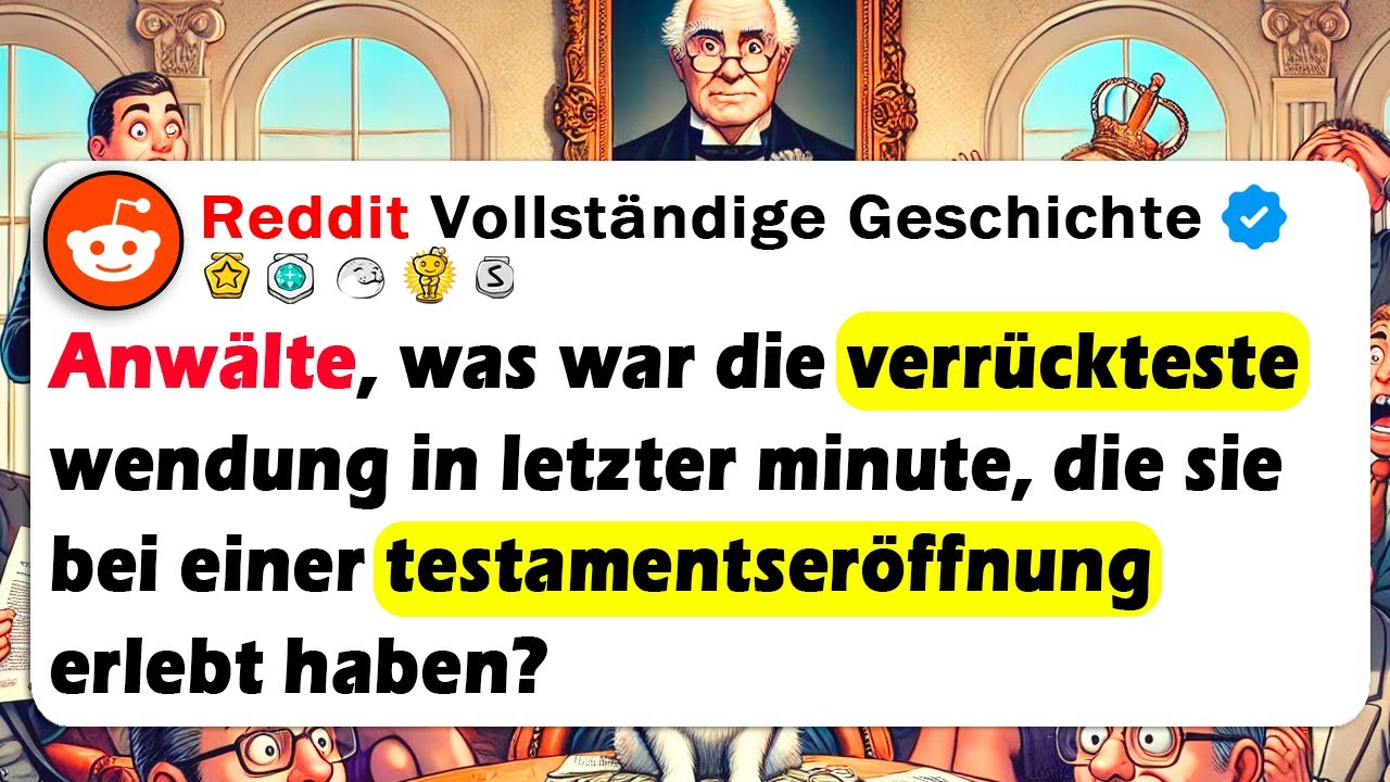 Anwälte, was war die verrückteste wendung in letzter minute, die sie bei einer testamentseröffnun..