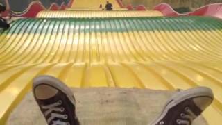 Me on the giant slide at the Minnesota State Fair