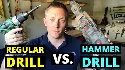 HAMMER DRILL VS. REGULAR DRILL--What