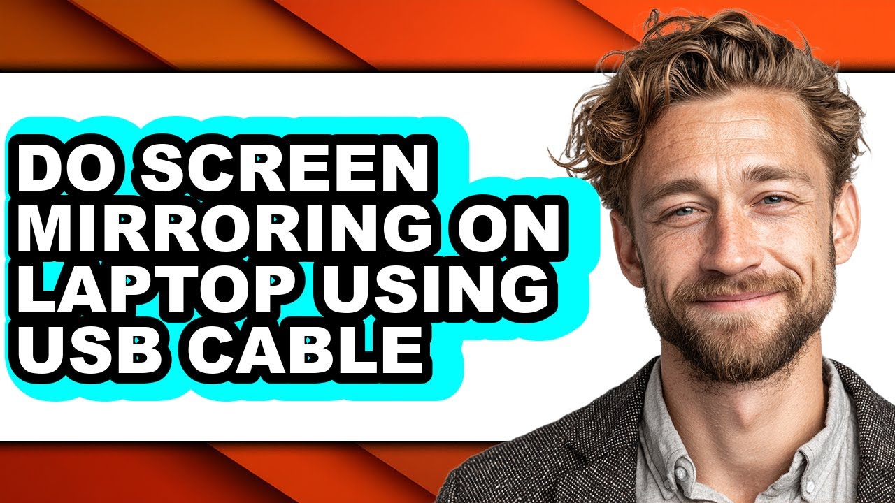 How to Do Screen Mirroring on Laptop Using Usb Cable (easy Method)