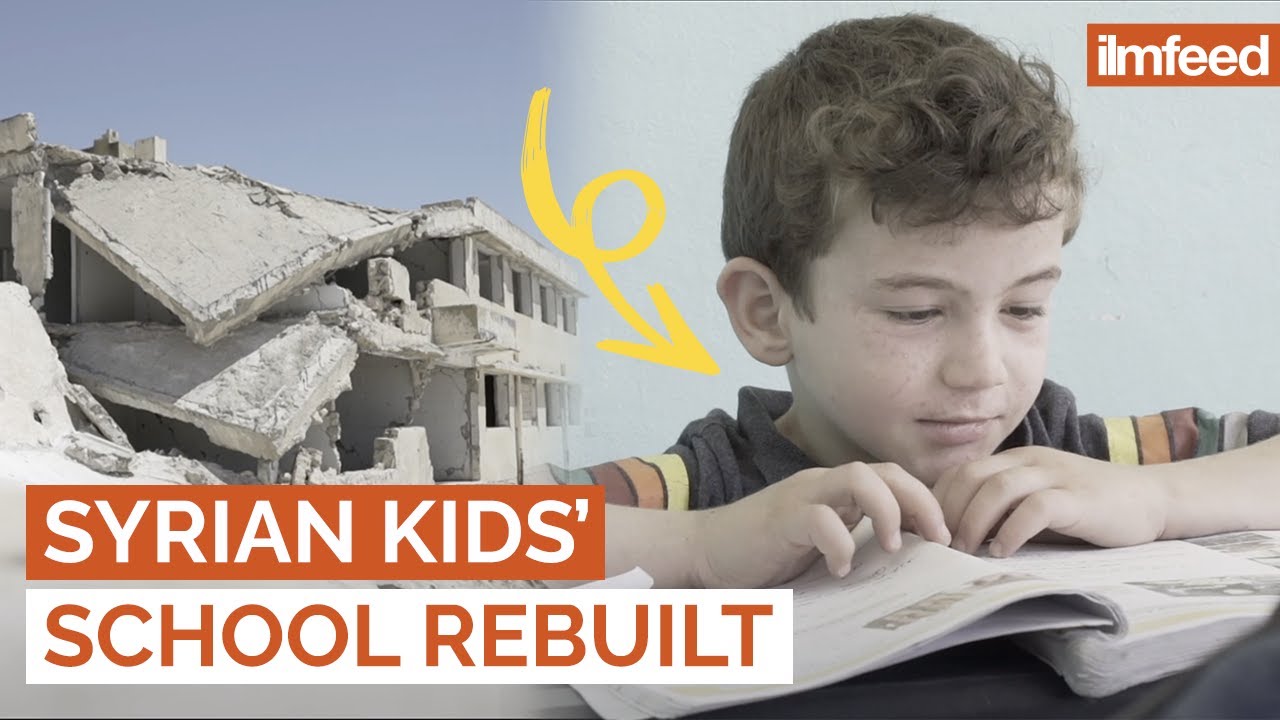 ⁣Syrian Kids' School Rebuilt