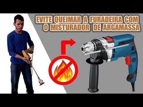 Vídeo: Posso usar uma furadeira para misturar o thinset?