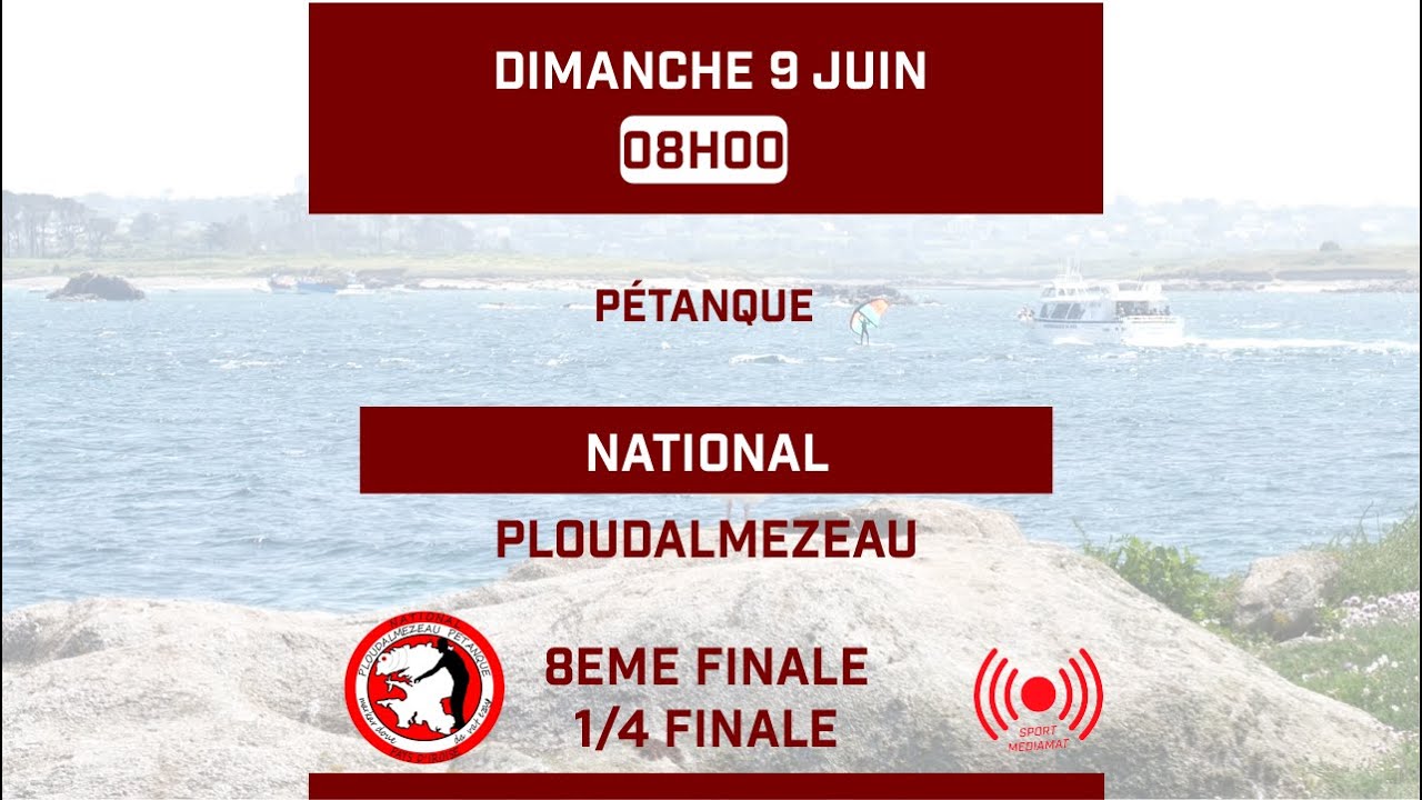 Miniature de la vidéo : Pétanque - National de Ploudalmézeau - 1/8ème et 1/4