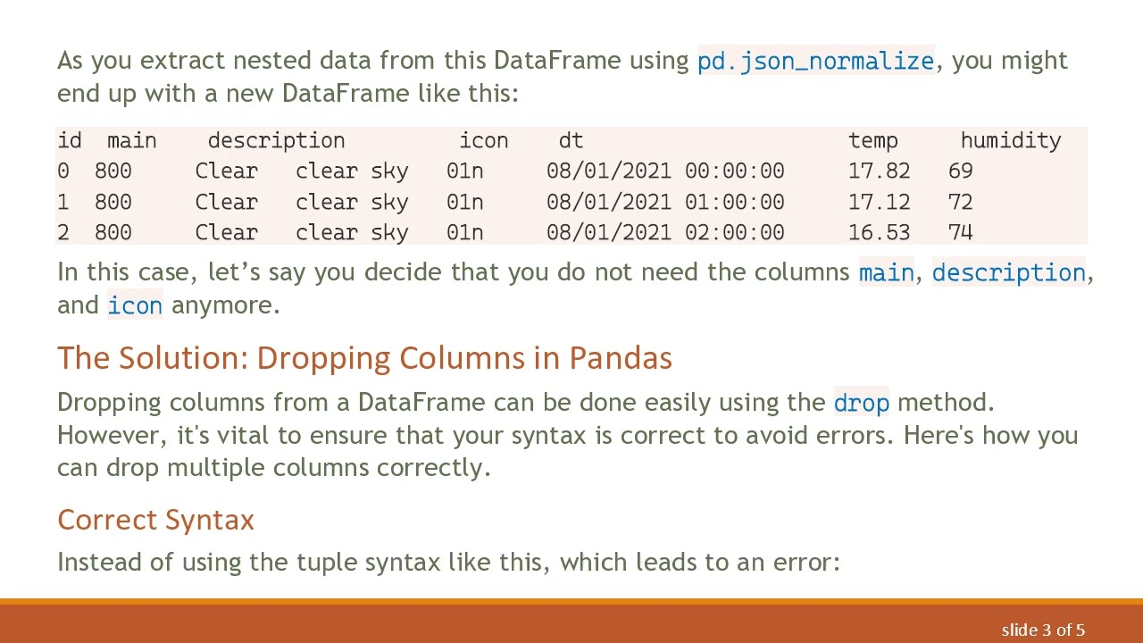 How to Drop Nested Columns from a Pandas DataFrame