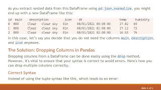 How to Drop Nested Columns from a Pandas DataFrame