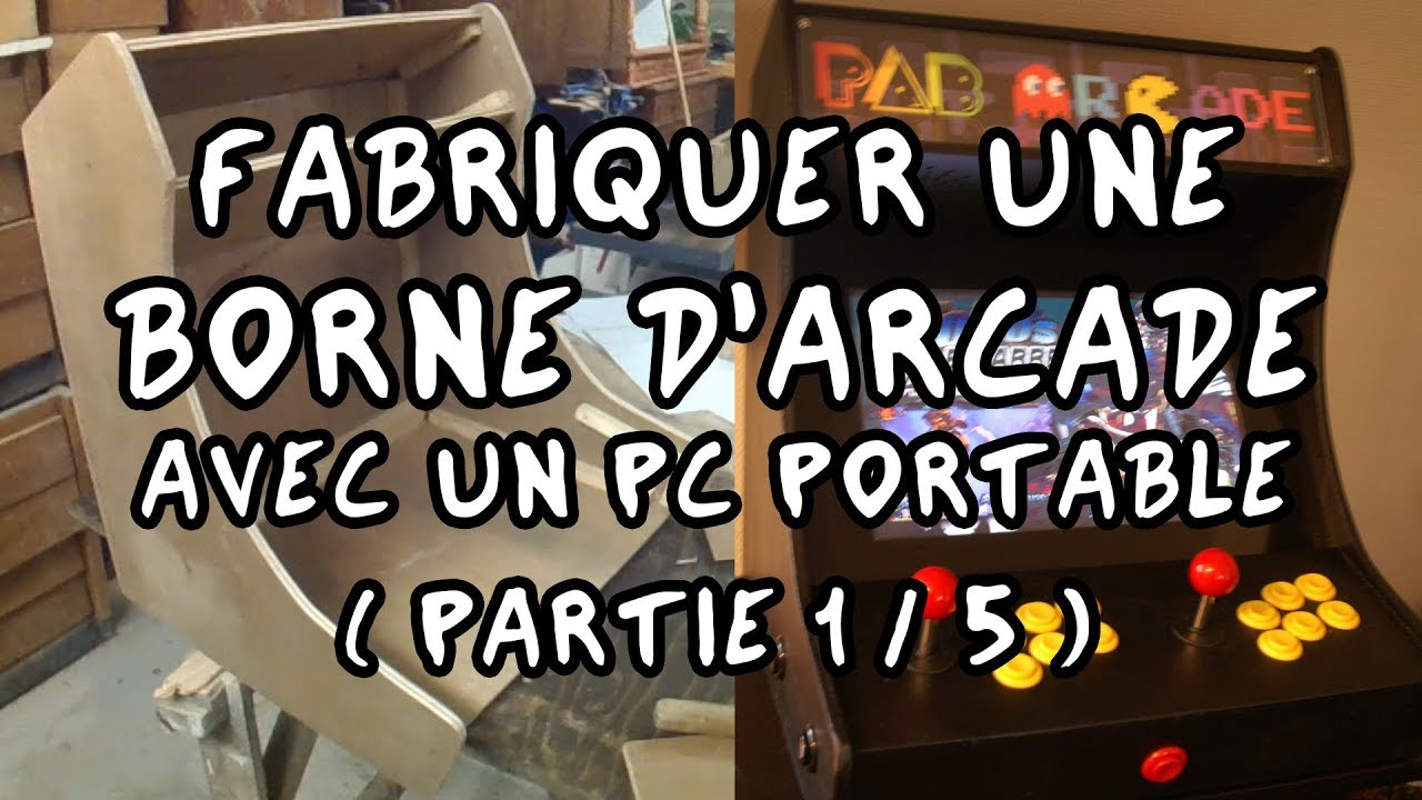 borne arcade avec pc portable