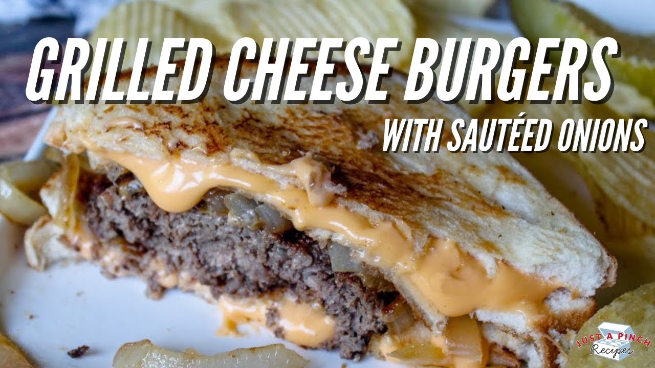 How to Make Grilled Cheese Burgers with Sautéed Onions - the ultimate ...