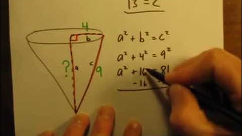 Calculate the Slant Height of a Cone